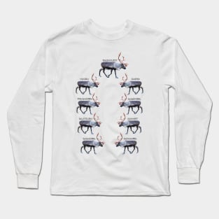 Santas reindeer Long Sleeve T-Shirt